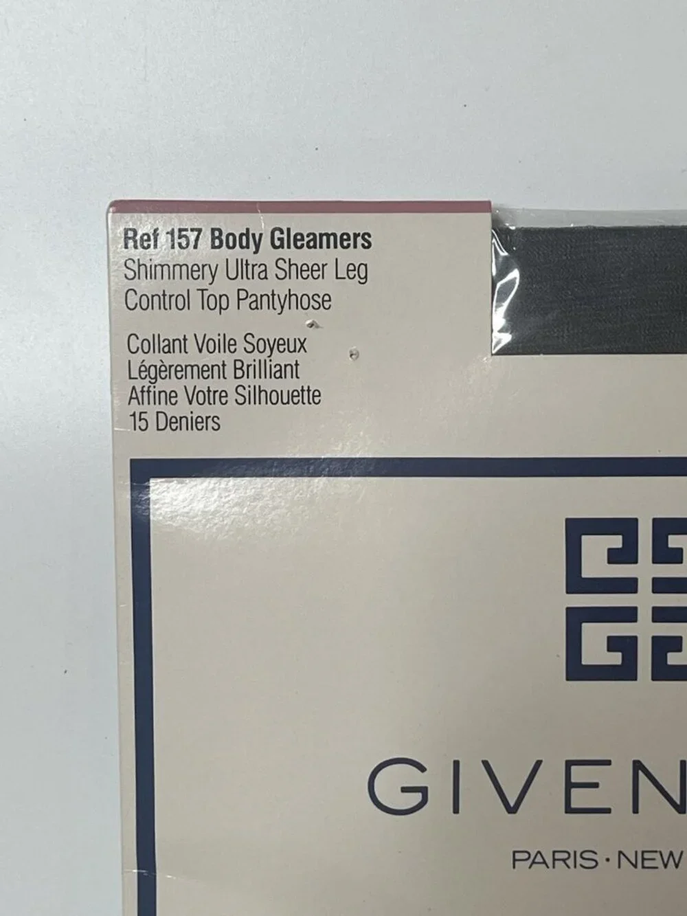 Vtg 1988 Givenchy Body Gleamers Control Top Pantyhose 15 Denier NOW Ref 157